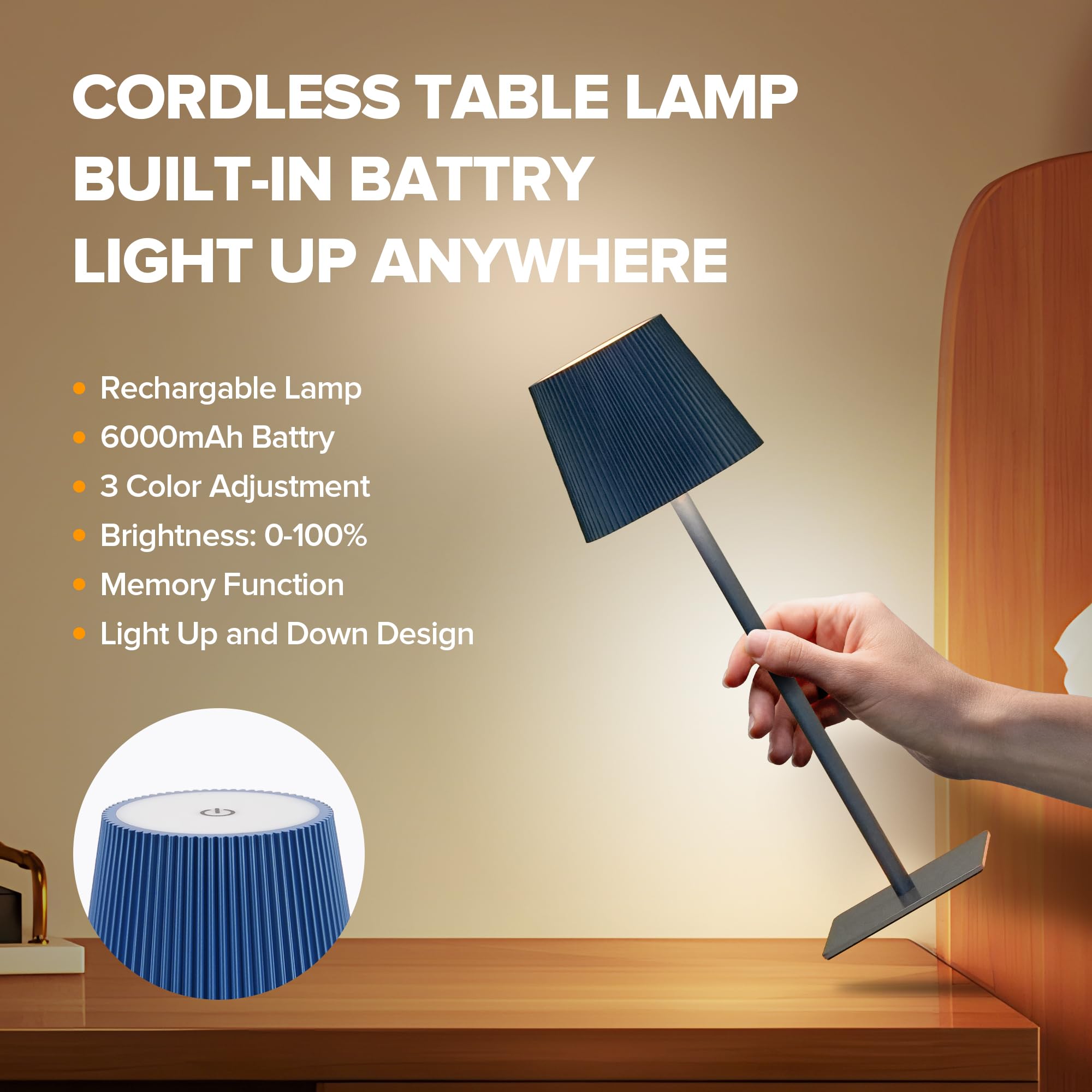 LUTEC minimalist metal body lamp combines durability with modern style