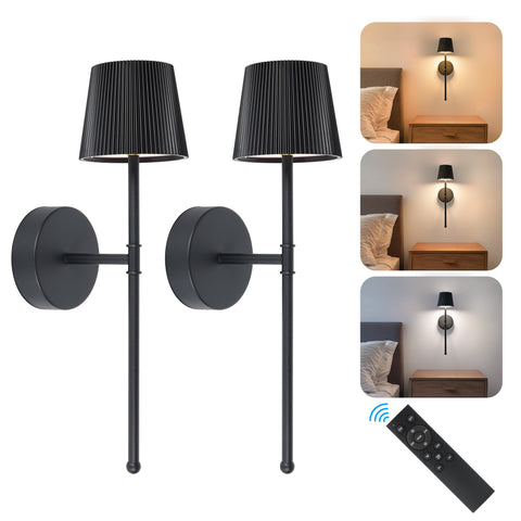 LUTEC outdoor-ready battery sconce for indoor or sheltered outdoor spaces.