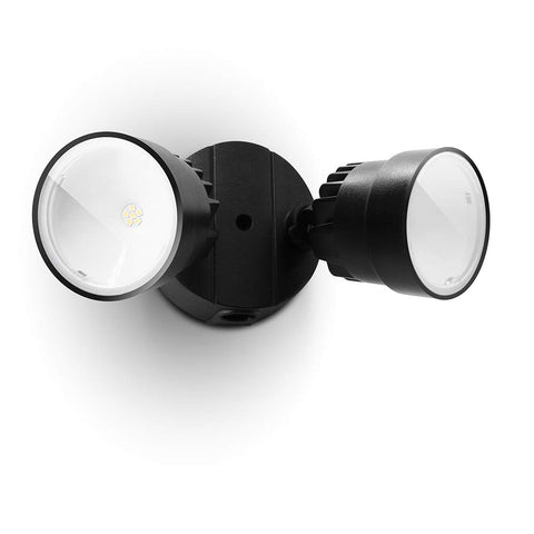 LUTEC P6221B dual-head floodlight providing broad outdoor coverage for pathways
