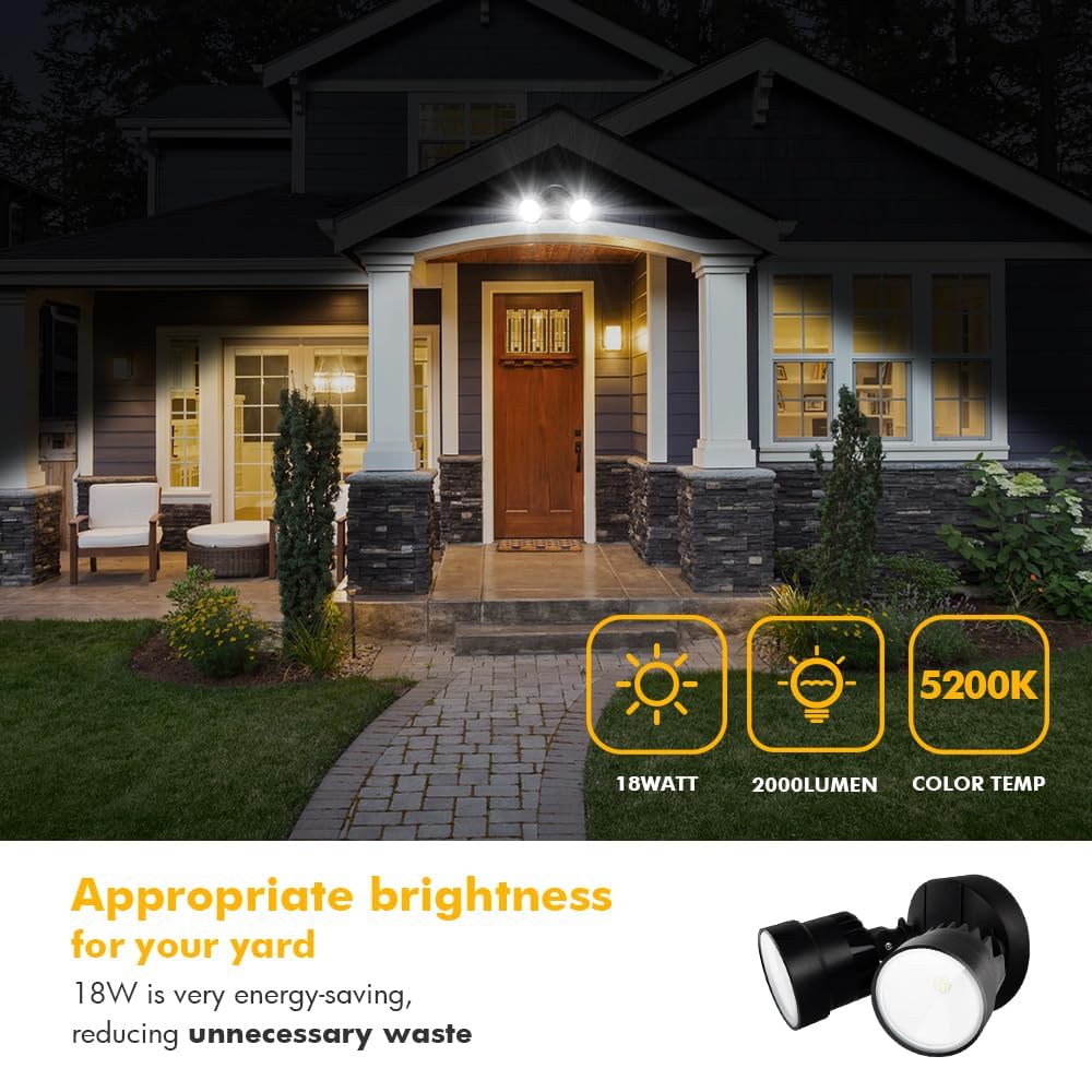 LUTEC P6221B wall-mount security light installed on exterior wall