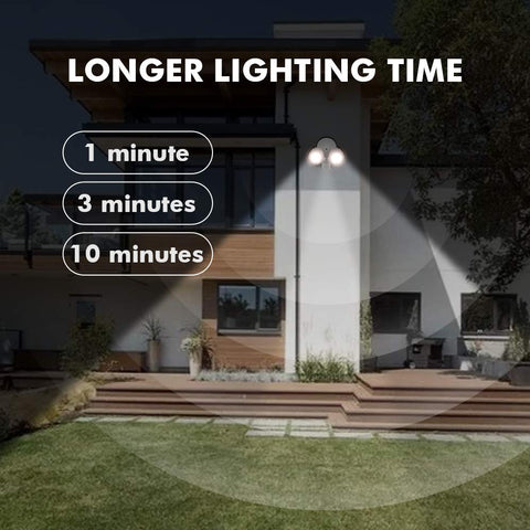 LUTEC P6221W-PIR24 2000-lumen brightness enhances security around walkways.