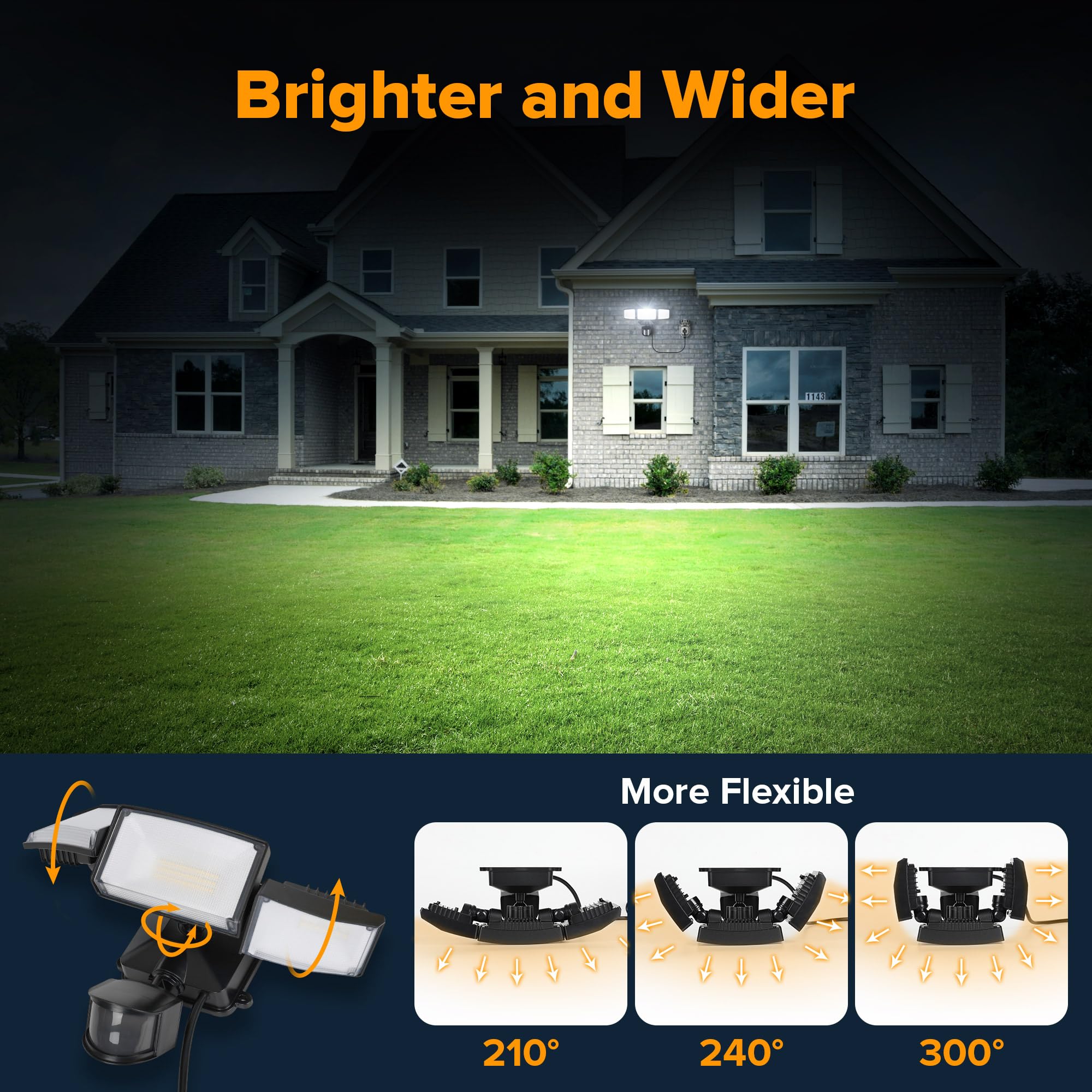 LUTEC plug-in wall light enabling easy installation without wiring.