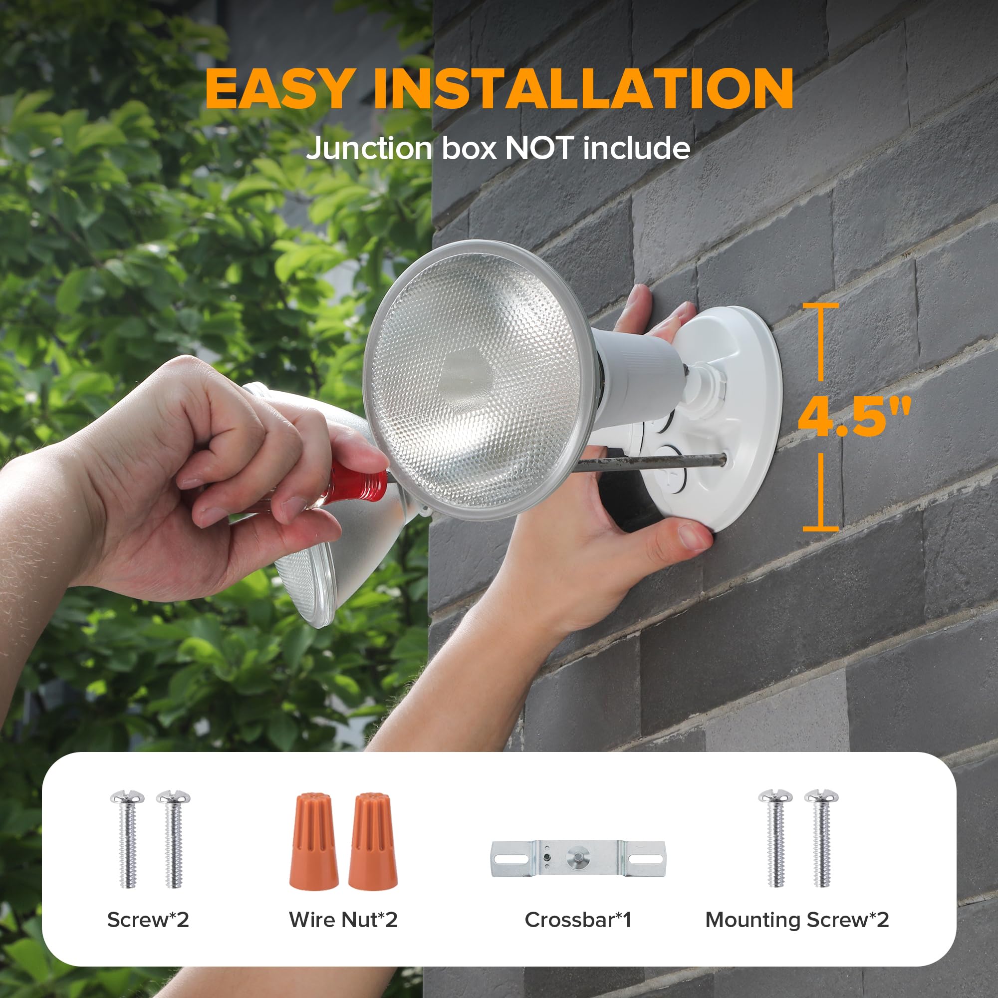 LUTEC outdoor flood lights illuminate driveways, porches, and entryways with safe brightness.