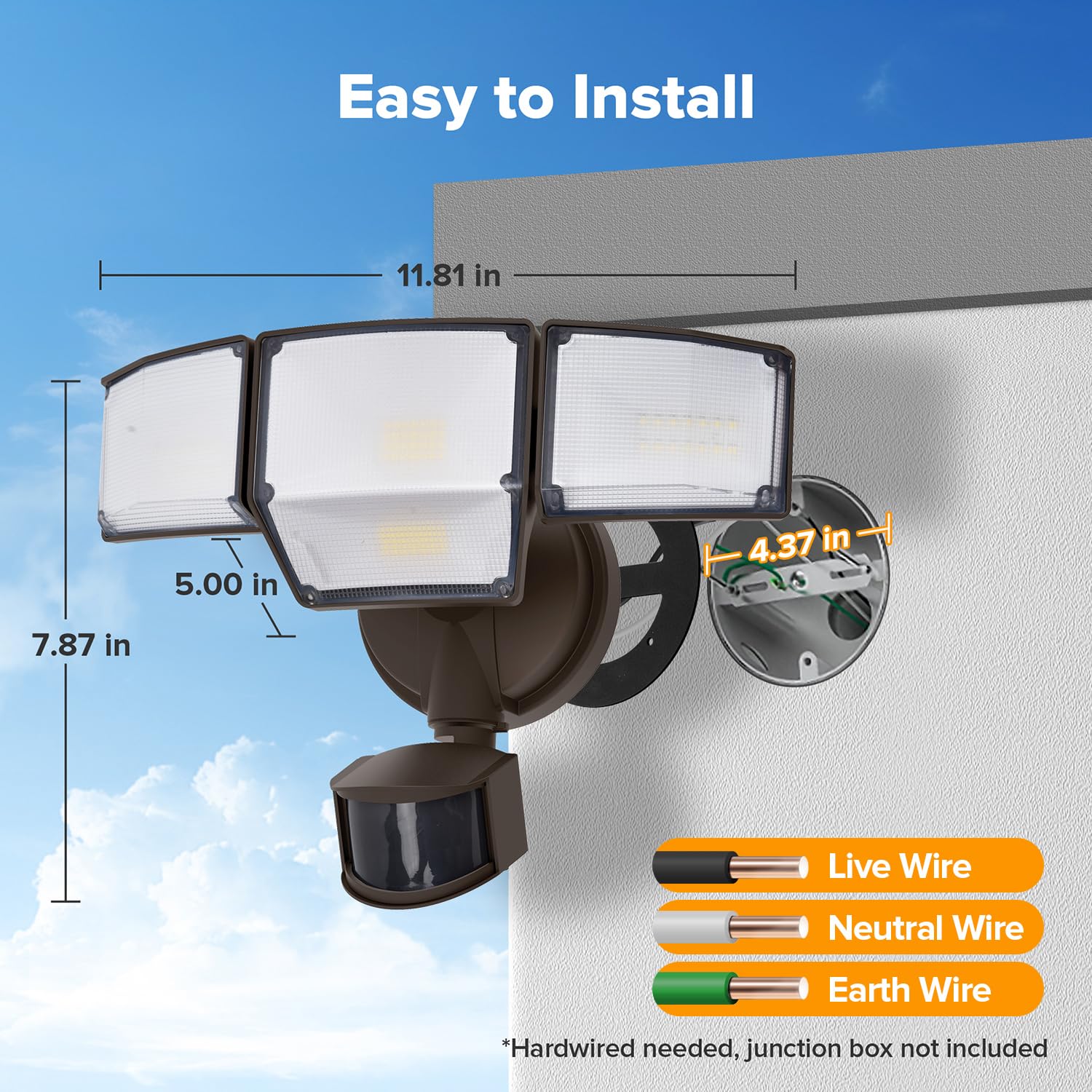 LUTEC ideal for porch, garage, and driveway lighting.