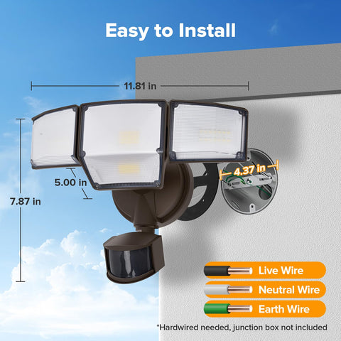 LUTEC ideal for porch, garage, and driveway lighting.