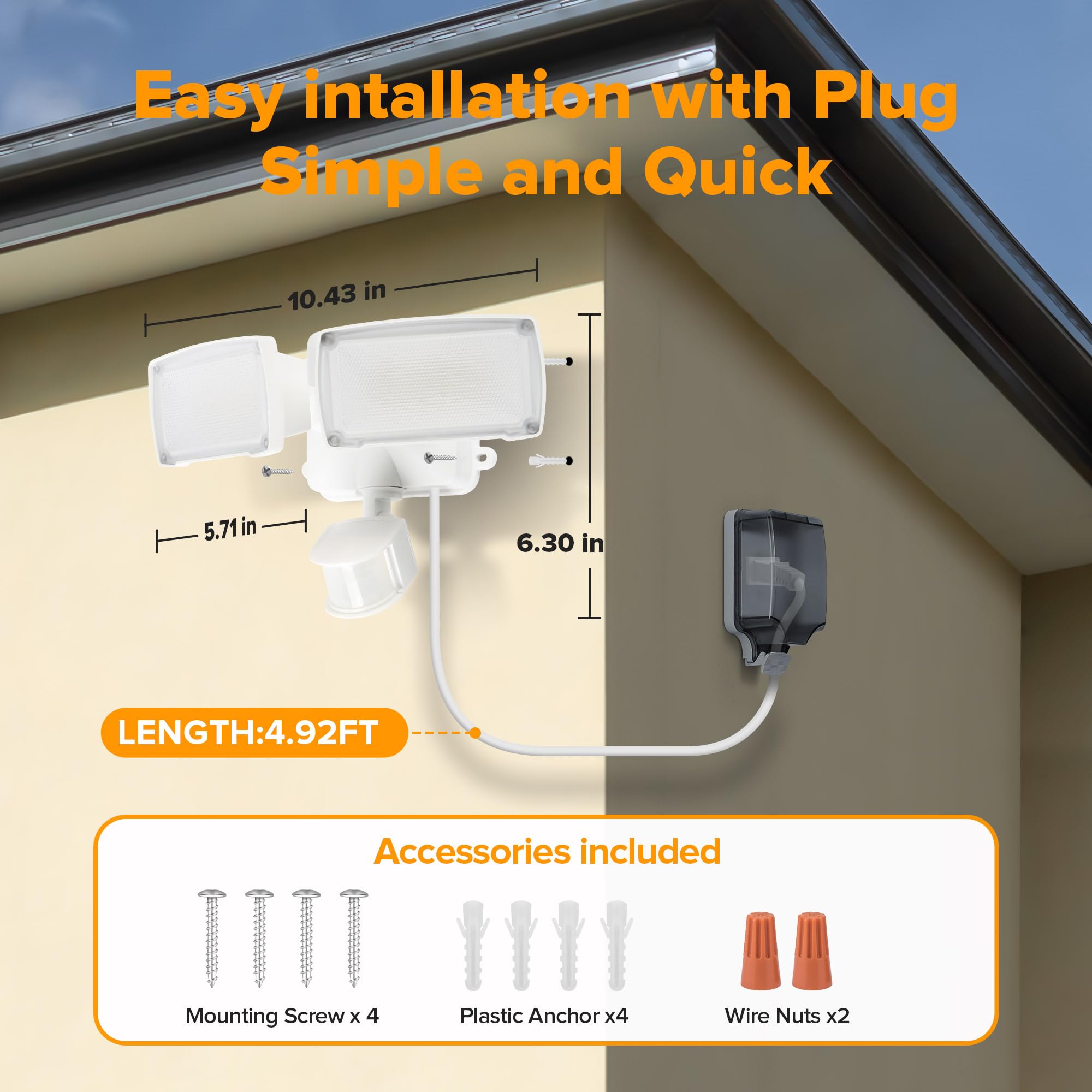 LUTEC porch, garage and yard light provides flexible outdoor lighting.