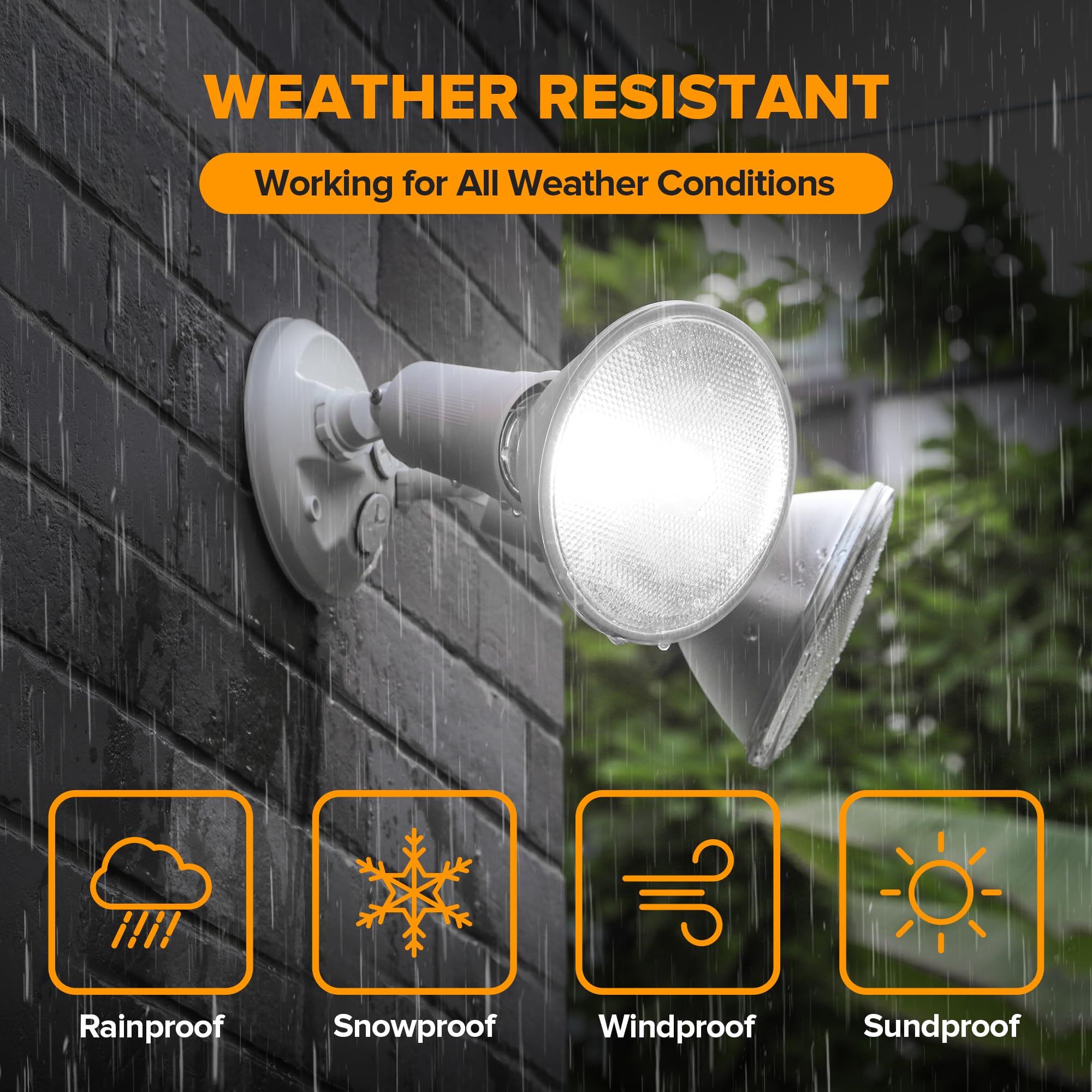 LUTEC switch-controlled lights stay off until you flip the wall switch.