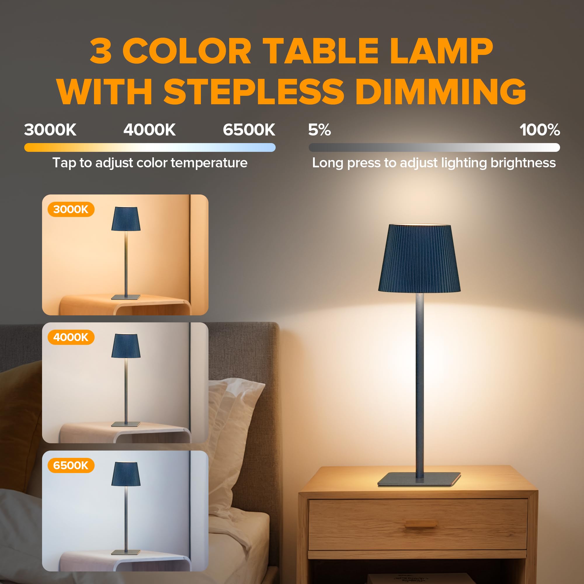 LUTEC two-height adjustable lamp demonstrates versatile height options