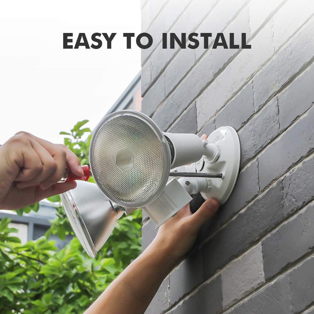LUTEC two-pack security lighting kit suitable for porches and yards