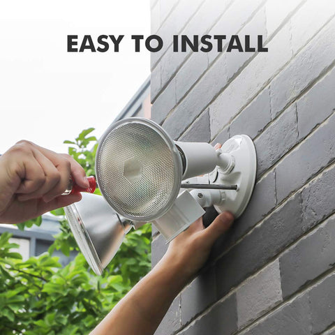 LUTEC two-pack security lighting kit suitable for porches and yards