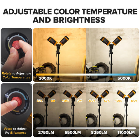 LUTEC 6290Max color temperature control from 3000K to 5000K