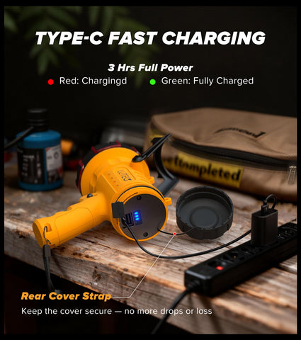 LUTEC USB-C fast charging spotlight for quick recharges