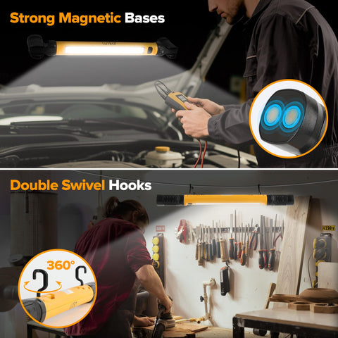 LUTEC durable ABS housing withstands drops in tough garages