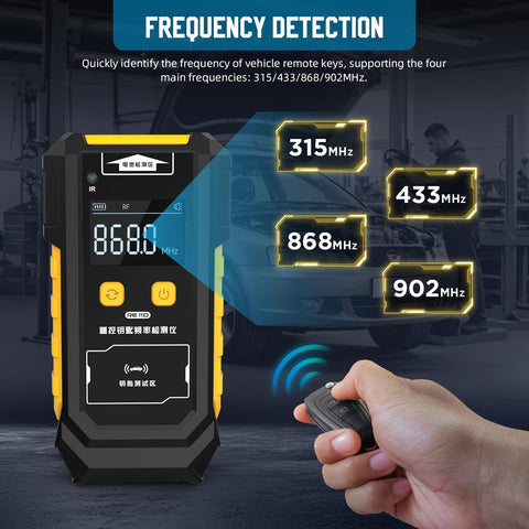 LUTIFIX HD display clearly presents IR signal testing results.