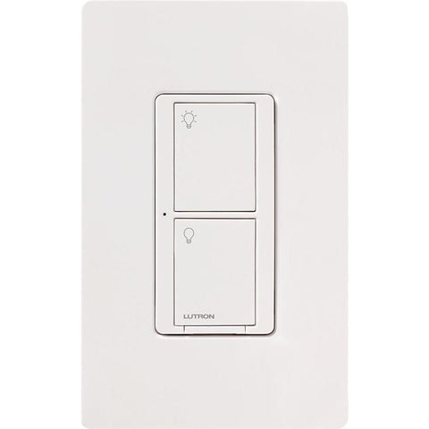 Lutron Caseta Pico remote enabling wireless control of lights.