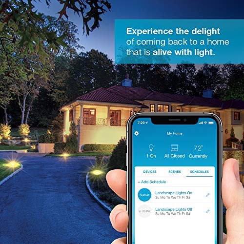 Lutron Caseta hub-compatible outdoor plug for smart routines