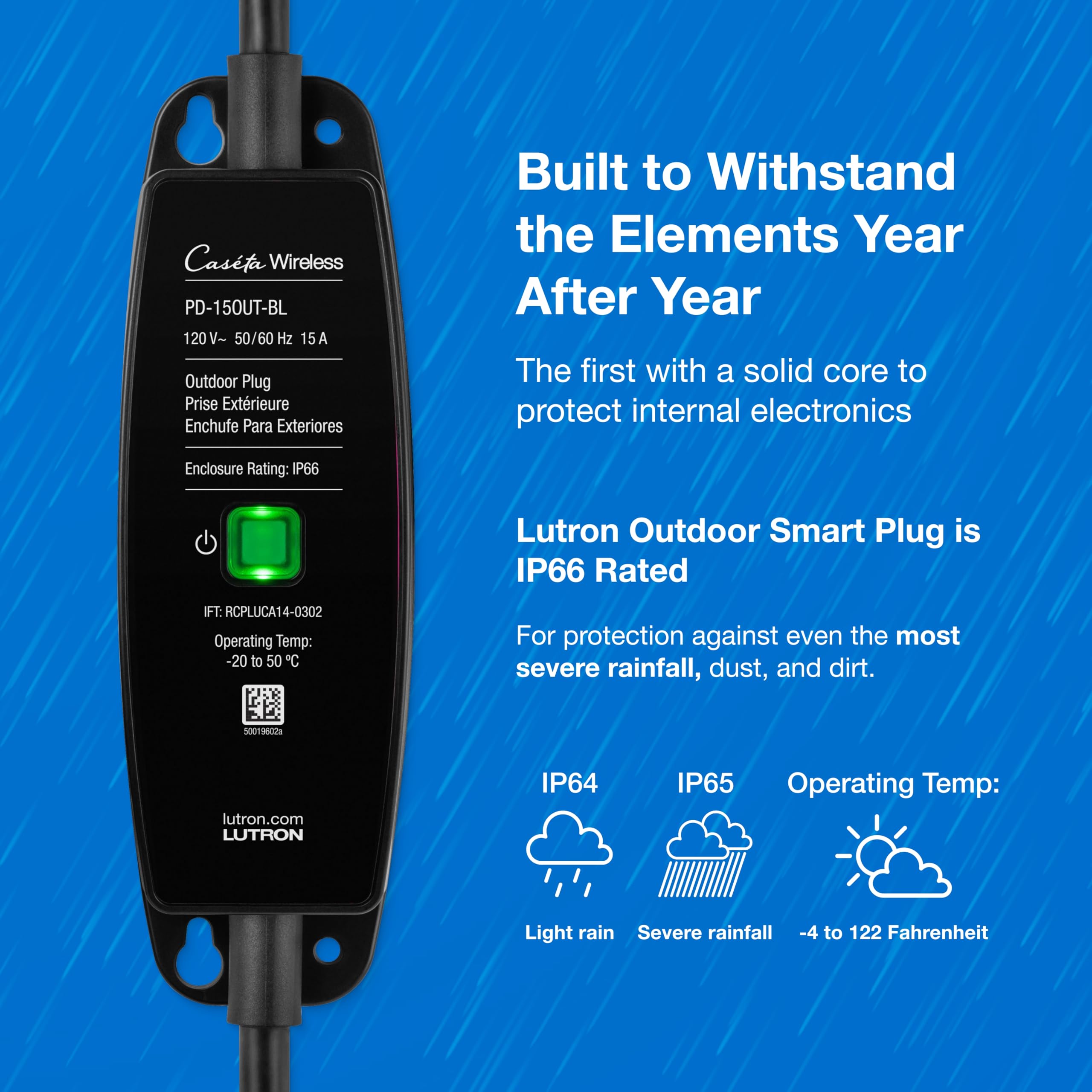 Lutron Caseta weatherproof outlet powering pond pumps at night