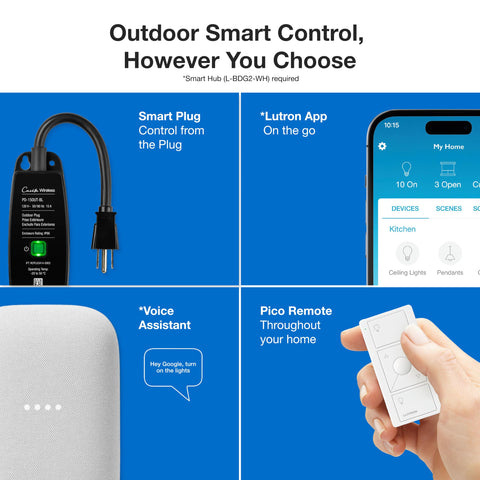 Lutron Caseta with Pico remote compatibility for remote convenience