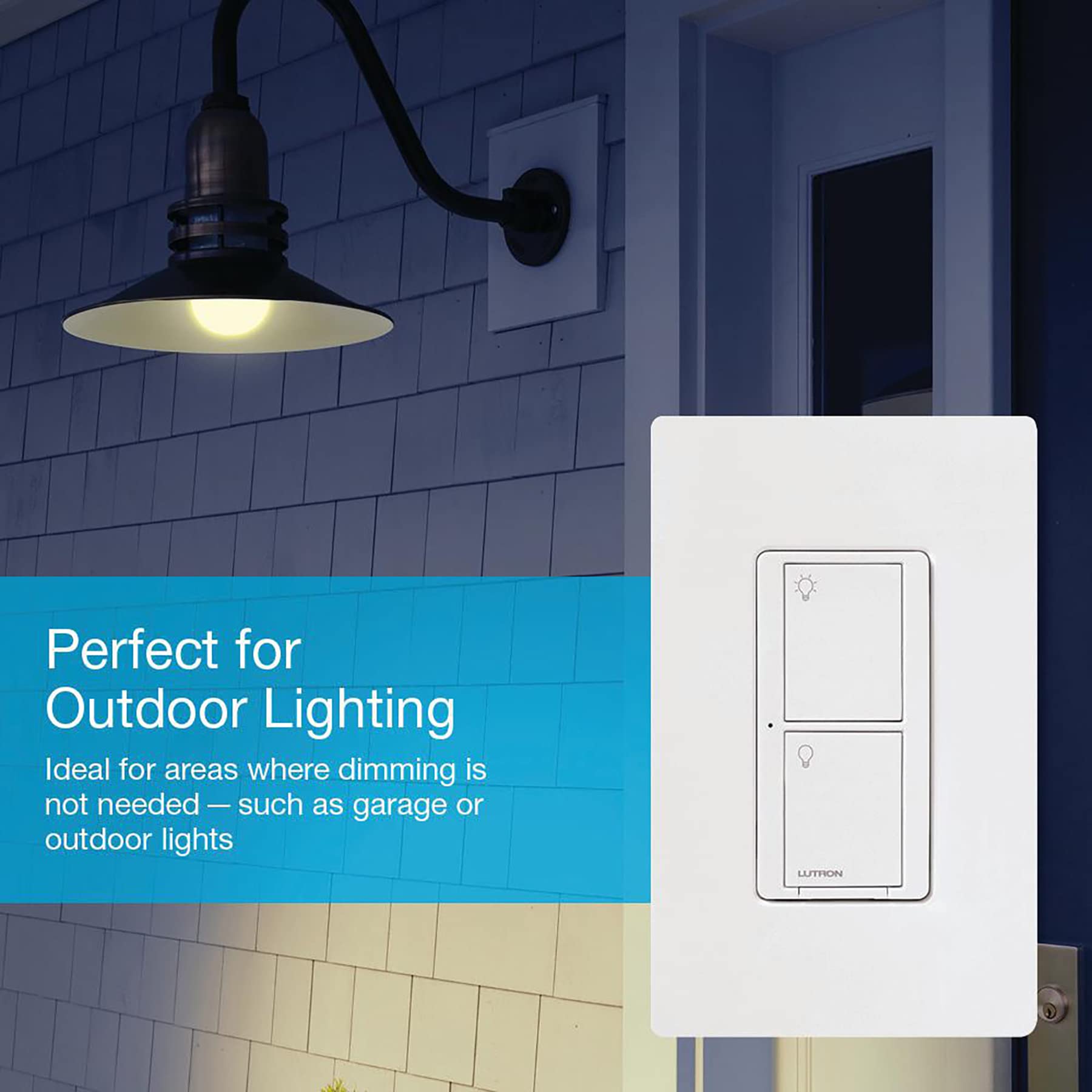 Lutron Caseta almond hub integration illustrating smart scenes and automation
