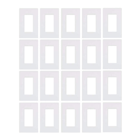 Lutron Claro 1-gang wall plate with screwless design for a seamless look