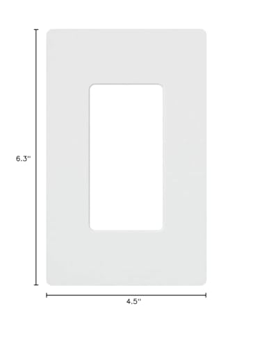 Lutron Claro gloss white wall plate adds durable, modern finish to decor switches