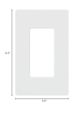 Lutron Claro gloss white wall plate adds durable, modern finish to decor switches
