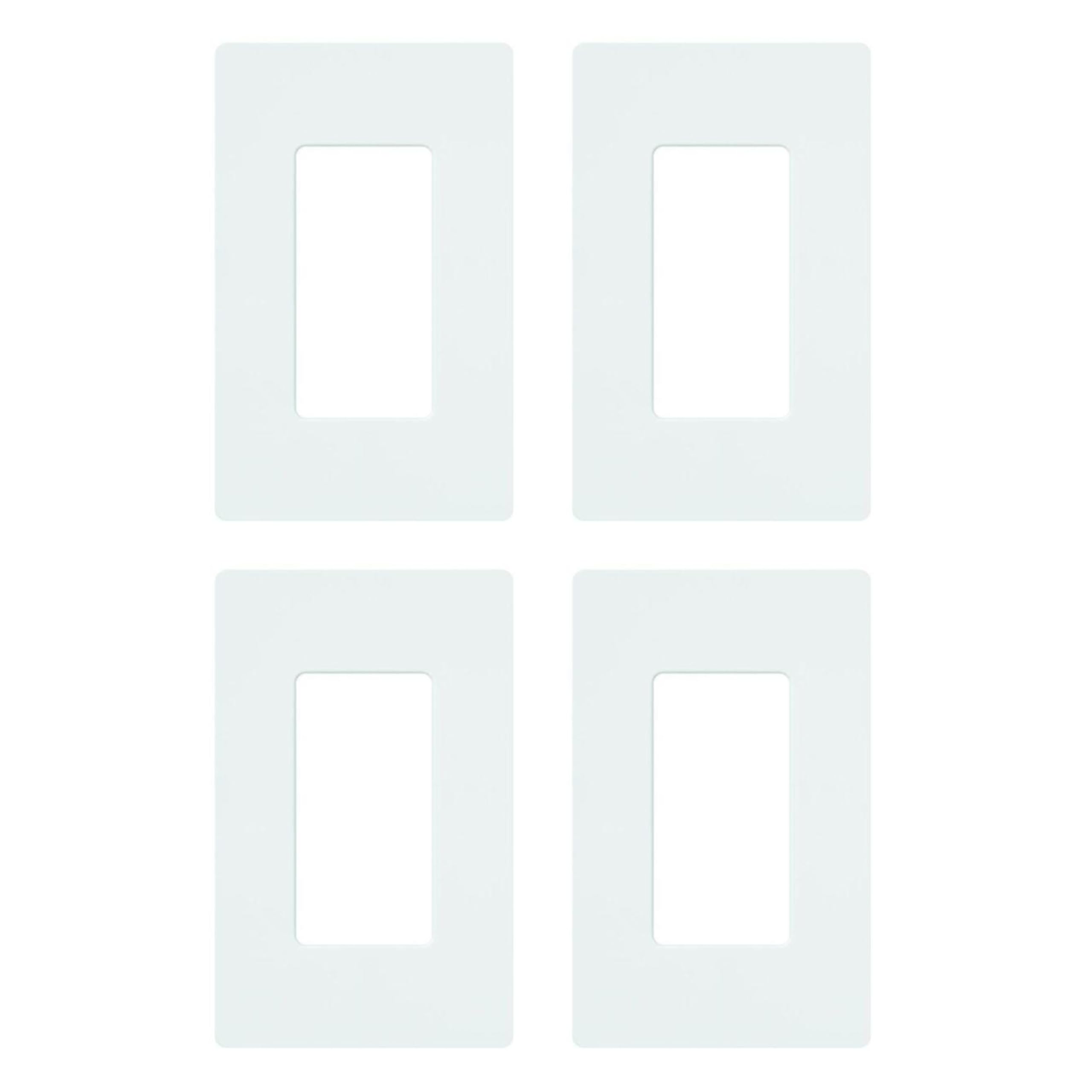 Lutron Claro screwless wall plate in white offers a clean flush finish