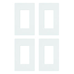 Lutron Claro screwless wall plate in white offers a clean flush finish
