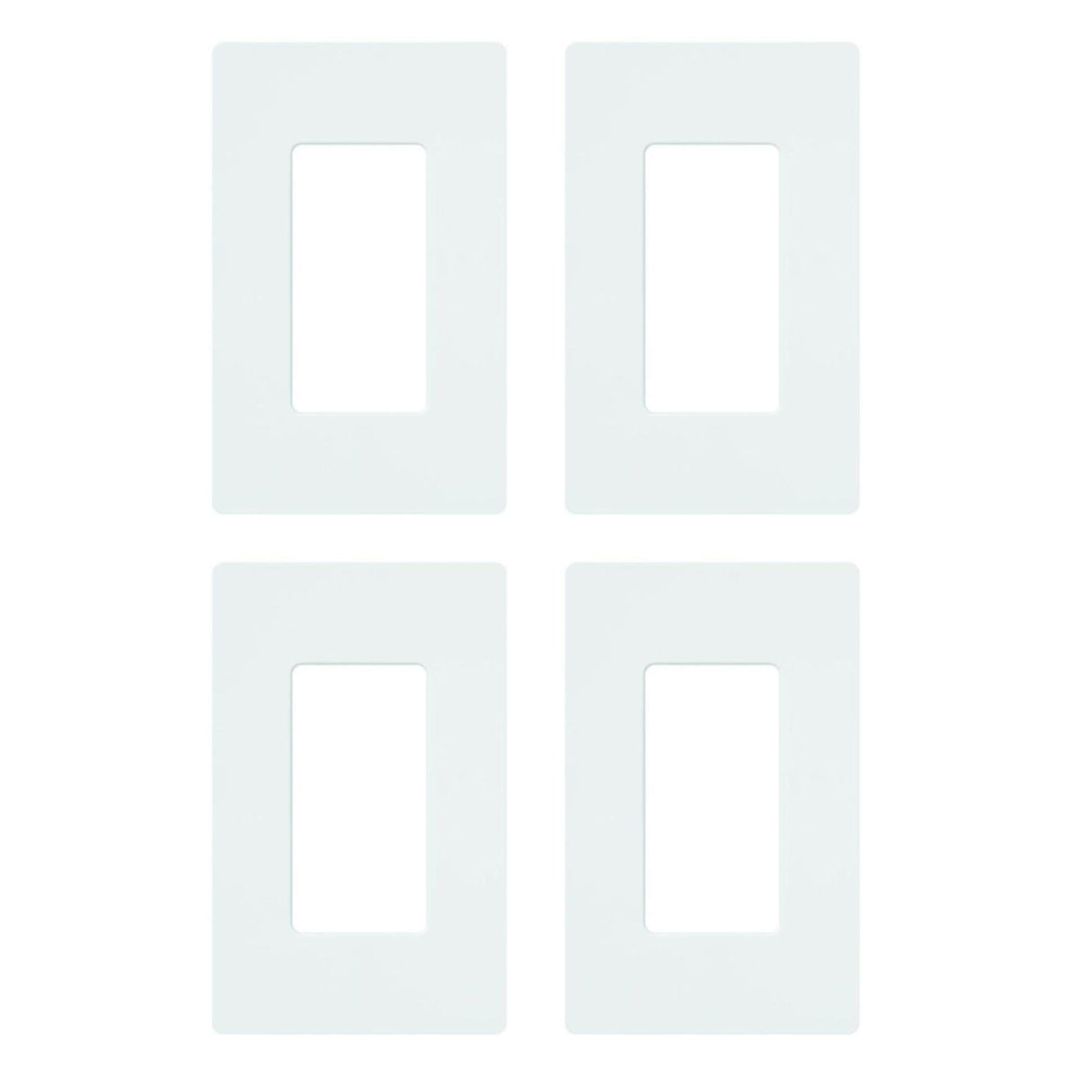 Lutron Claro screwless wall plate in white offers a clean flush finish