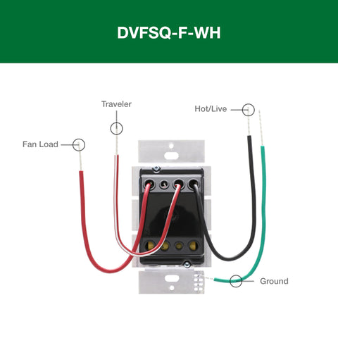 Lutron Diva 3-Speed control enabling quiet-speed fan performance