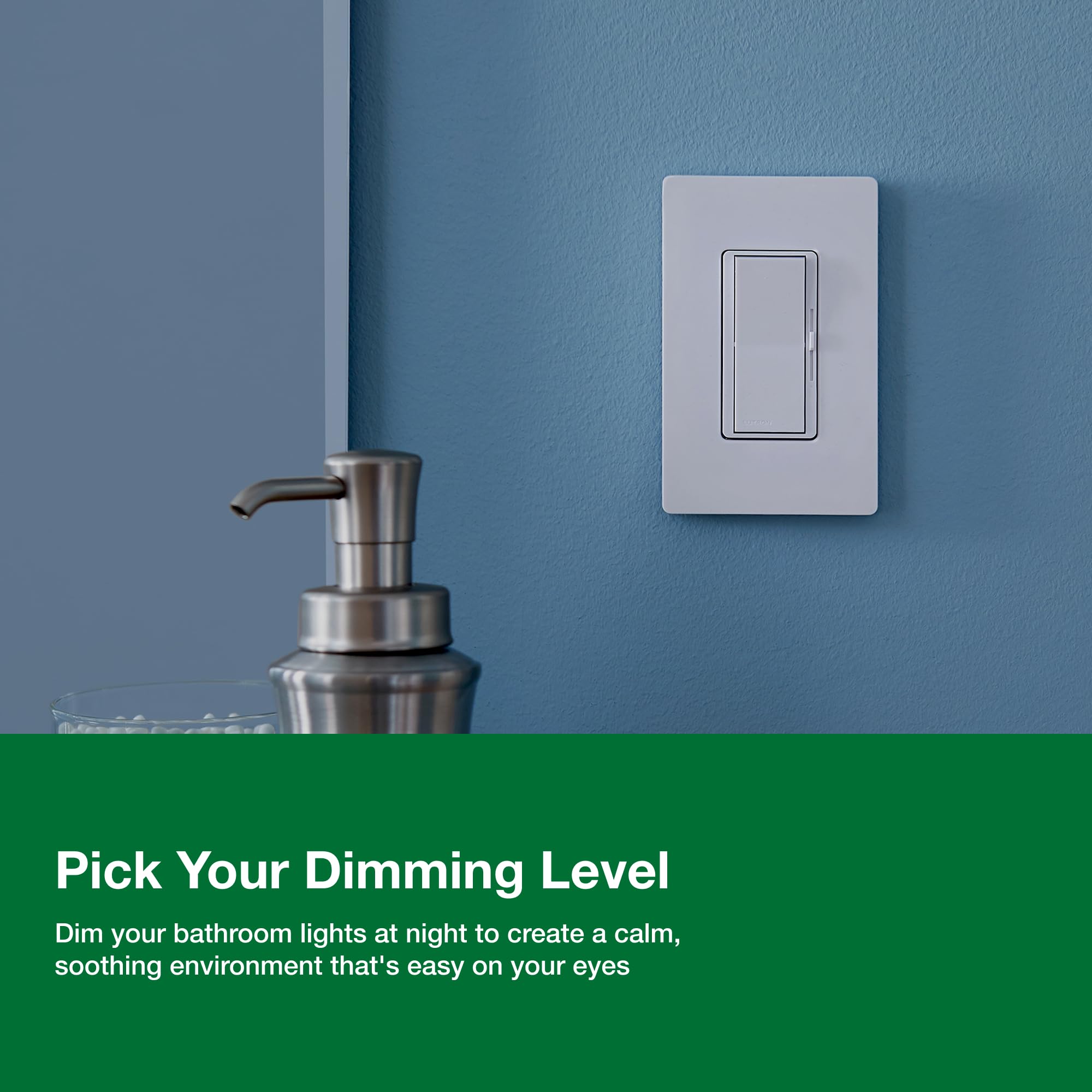Lutron Diva dimmer with LED compatibility tool for broad bulb testing.