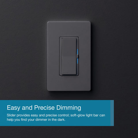 Soft-glow backlight helps locate the switch at night.
