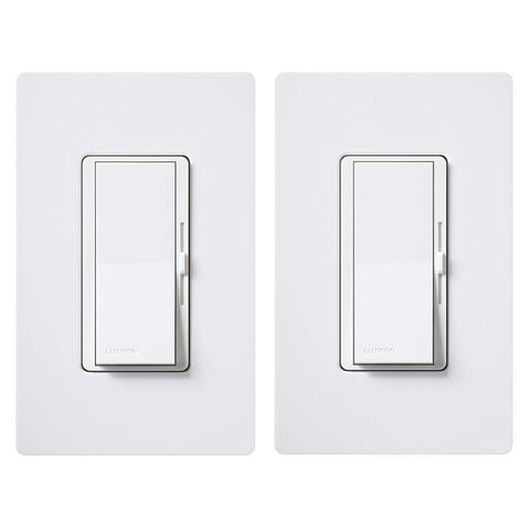 Lutron Diva dimmer paddle switch for smooth on/off and precise dimming.