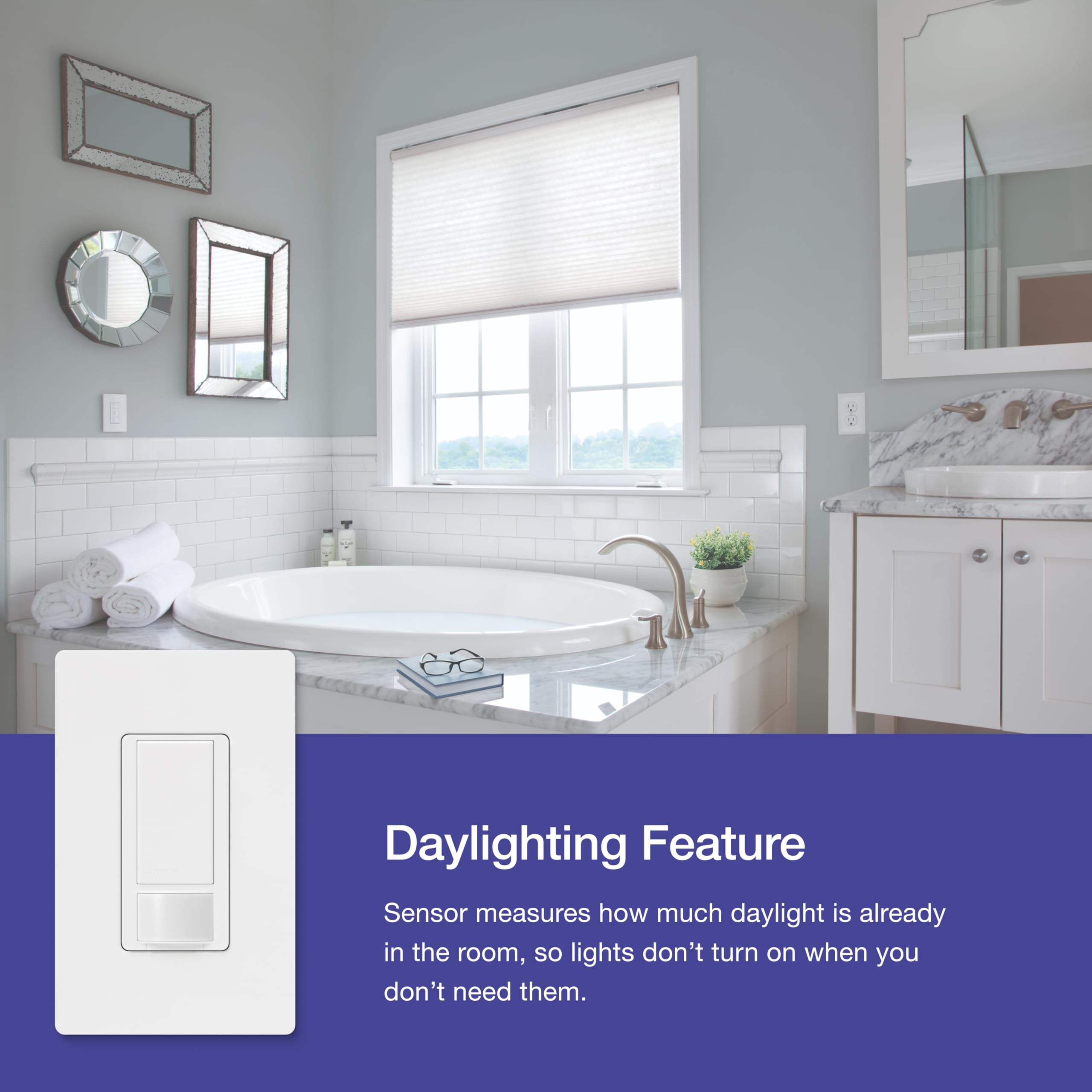 Lutron Maestro ambient-light detection feature prevents unnecessary lighting