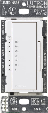 Lutron Maestro countdown timer wall-timer enables precise lighting control.