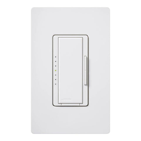 Lutron Maestro PRO LED+ dimmer face close-up with large tactile switch