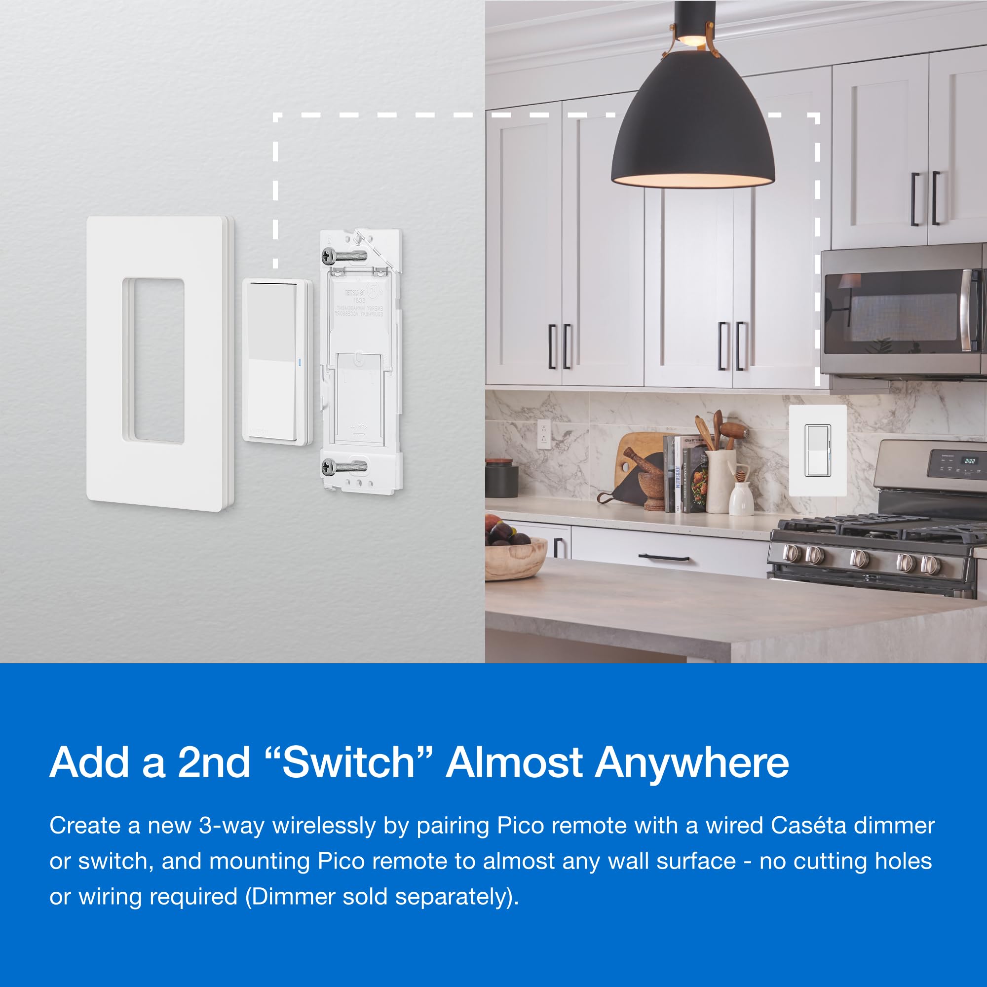 Coordinating Claro wallplate complements Diva and Caseta aesthetics.