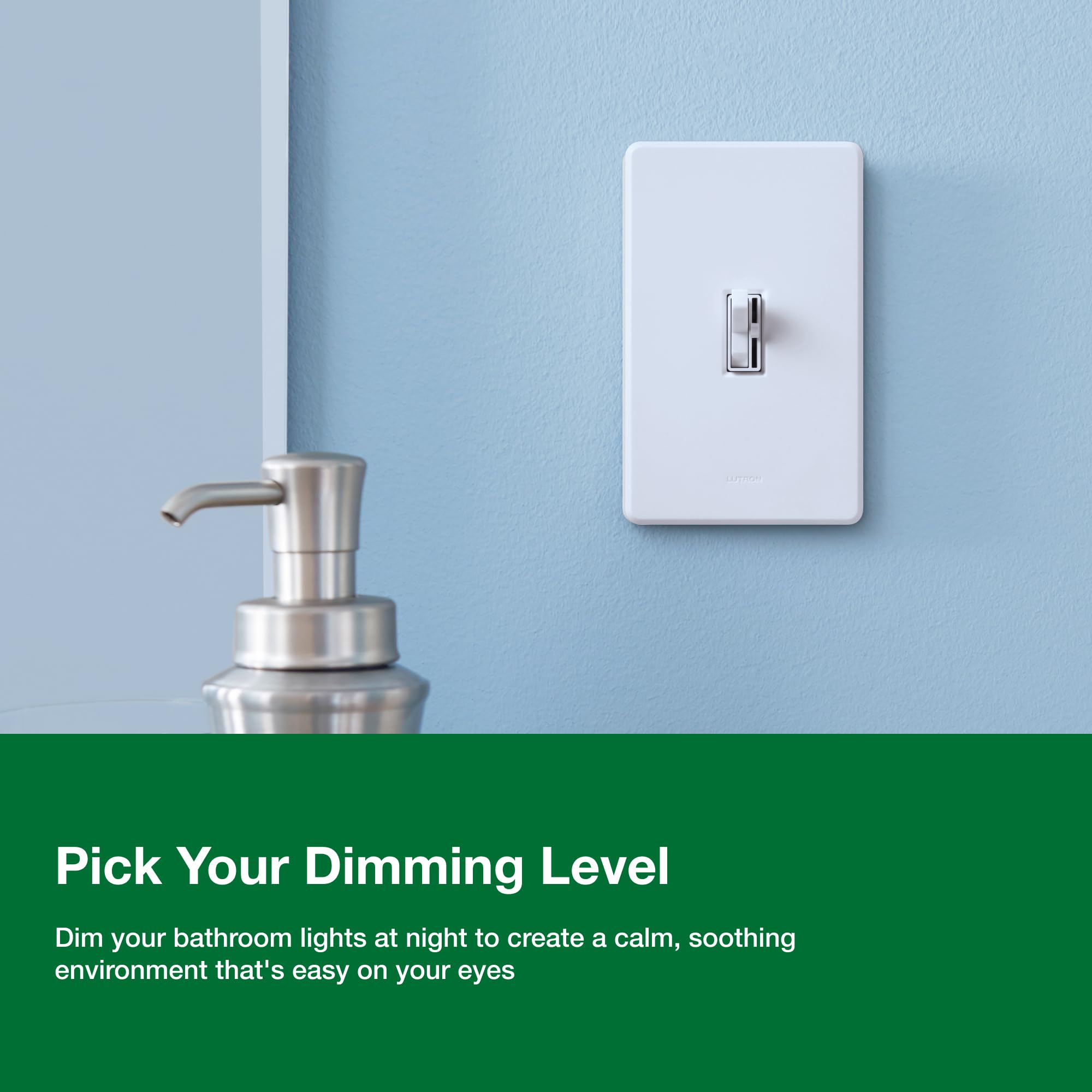Lutron Toggler LED+ dimmer demonstrates LED/CFL compatibility across brands