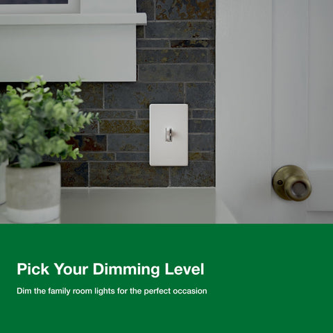 Lutron Toggler used in kitchen creates adaptable ambient lighting