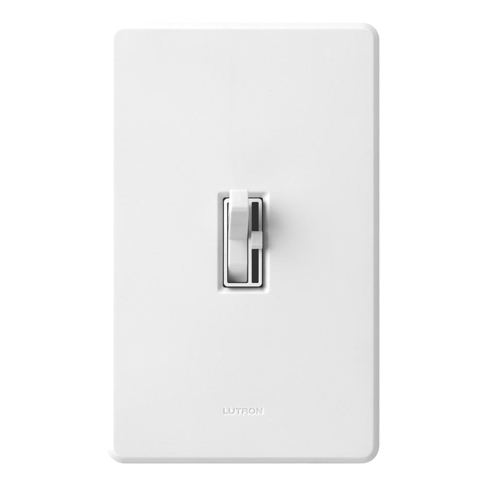 Lutron Toggler LED+ Dimmer toggle close-up shows precise on/off control