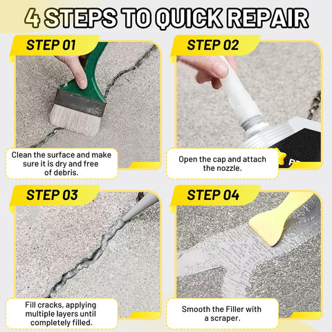 LUVBOATE multi-surface application works on concrete, brick, tile, and metal.