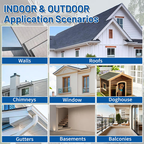 LUVBOATE works on wood, concrete, brick and metal for versatile repairs.