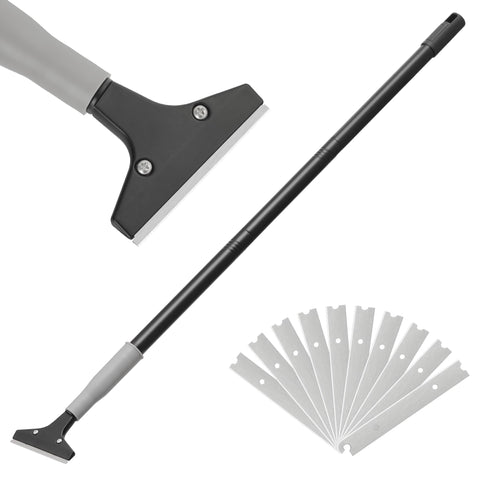 Luvenia heavy-duty floor scraper with 50-inch handle ready for tough floors