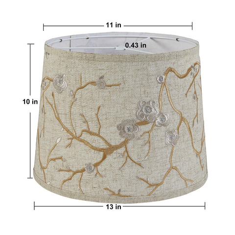 Luvkczc lampshades top view shows precise 12-7 inch diameter