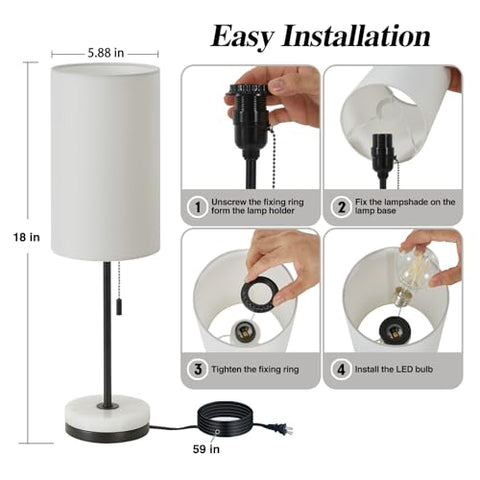 Luvkczc 18-inch table lamp shade diffuses light for comfortable reading.