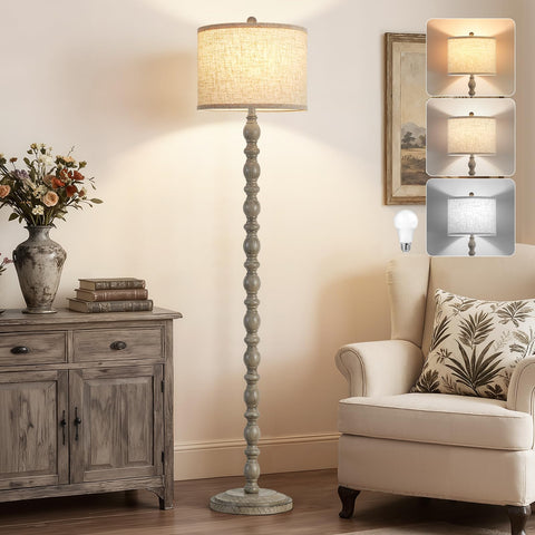 Luvkczc 62-inch floor lamp in a living room setup for ambient, adaptable lighting.