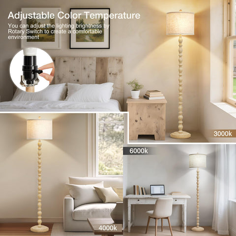 Luvkczc 62-inch floor lamp cream base detail showing weighted stability