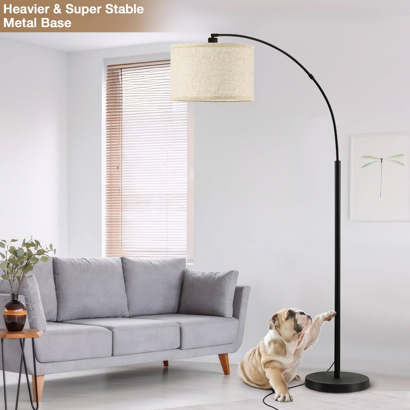 Luvkczc arc lamp compatible with smart home devices.