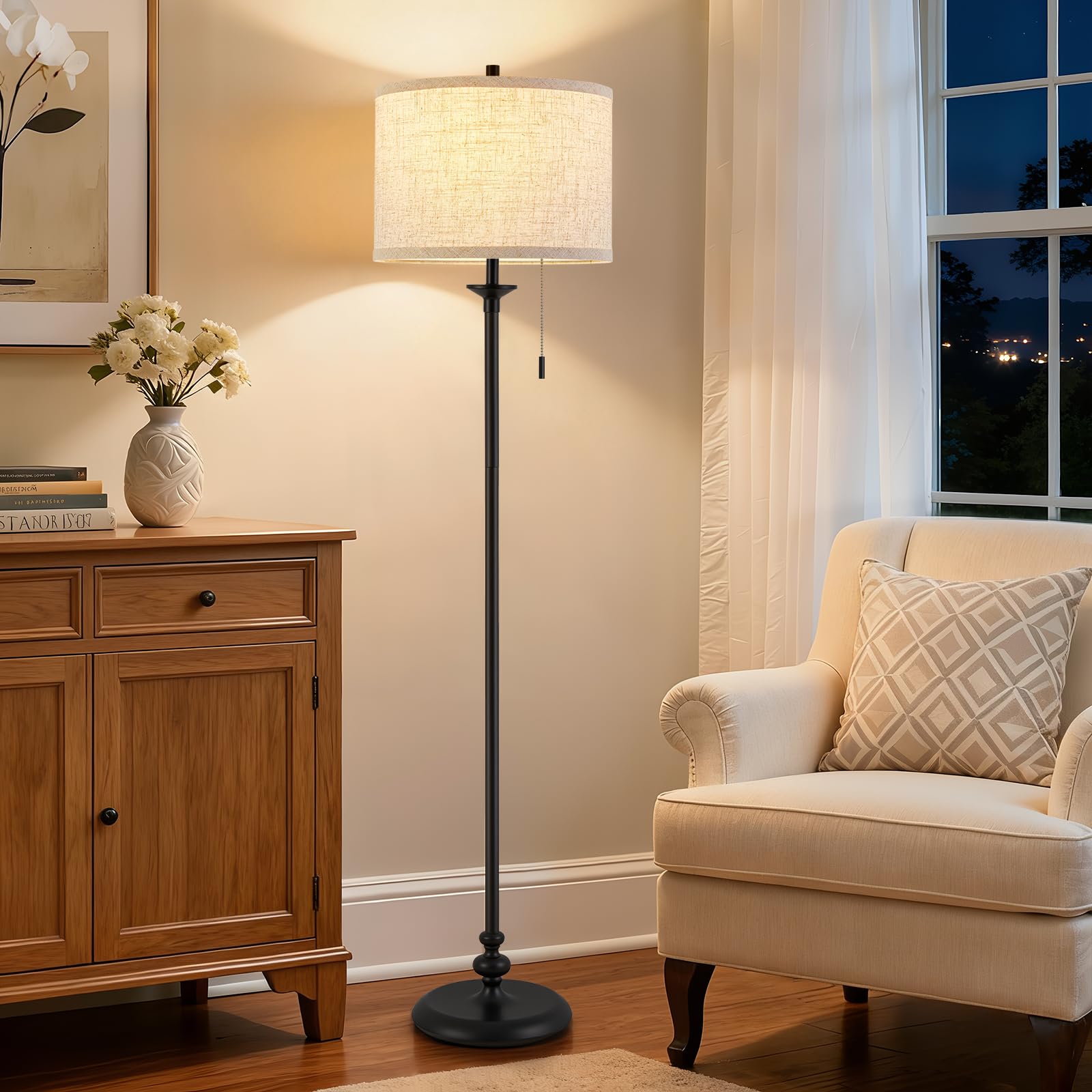 Luvkczc black floor lamp base weighted for stability in homes.