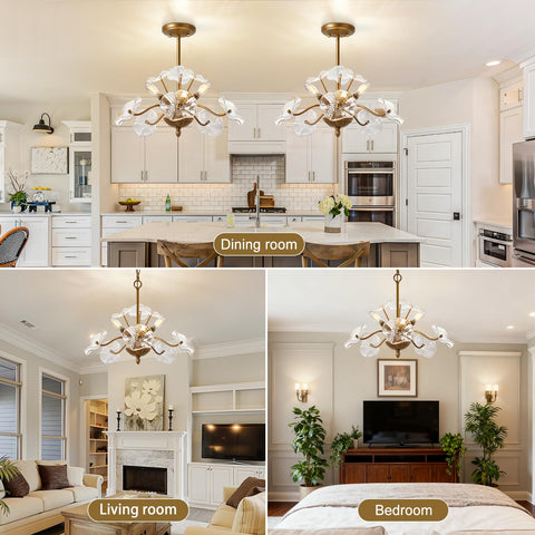 Luvkczc durable glass shades diffuse light evenly across living areas